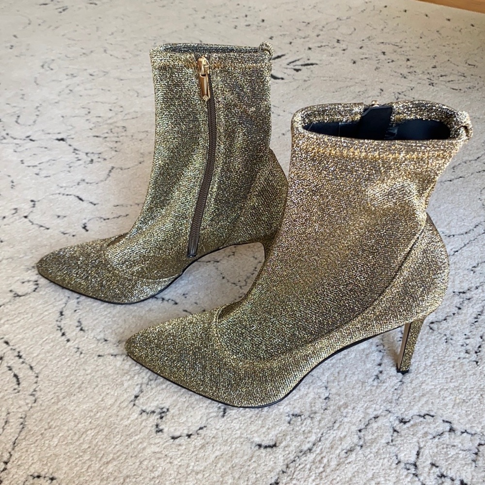 Sam Edelman Sexy Olson’s Metallic Stiletto Booties.